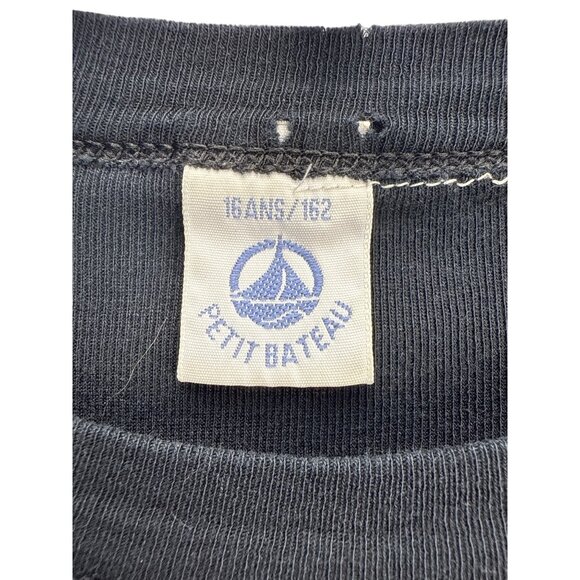 Faith Batson Black Long Sleeve Shirt Size M Stretch Basic Top Casual Minimalist - Picture 3 of 7